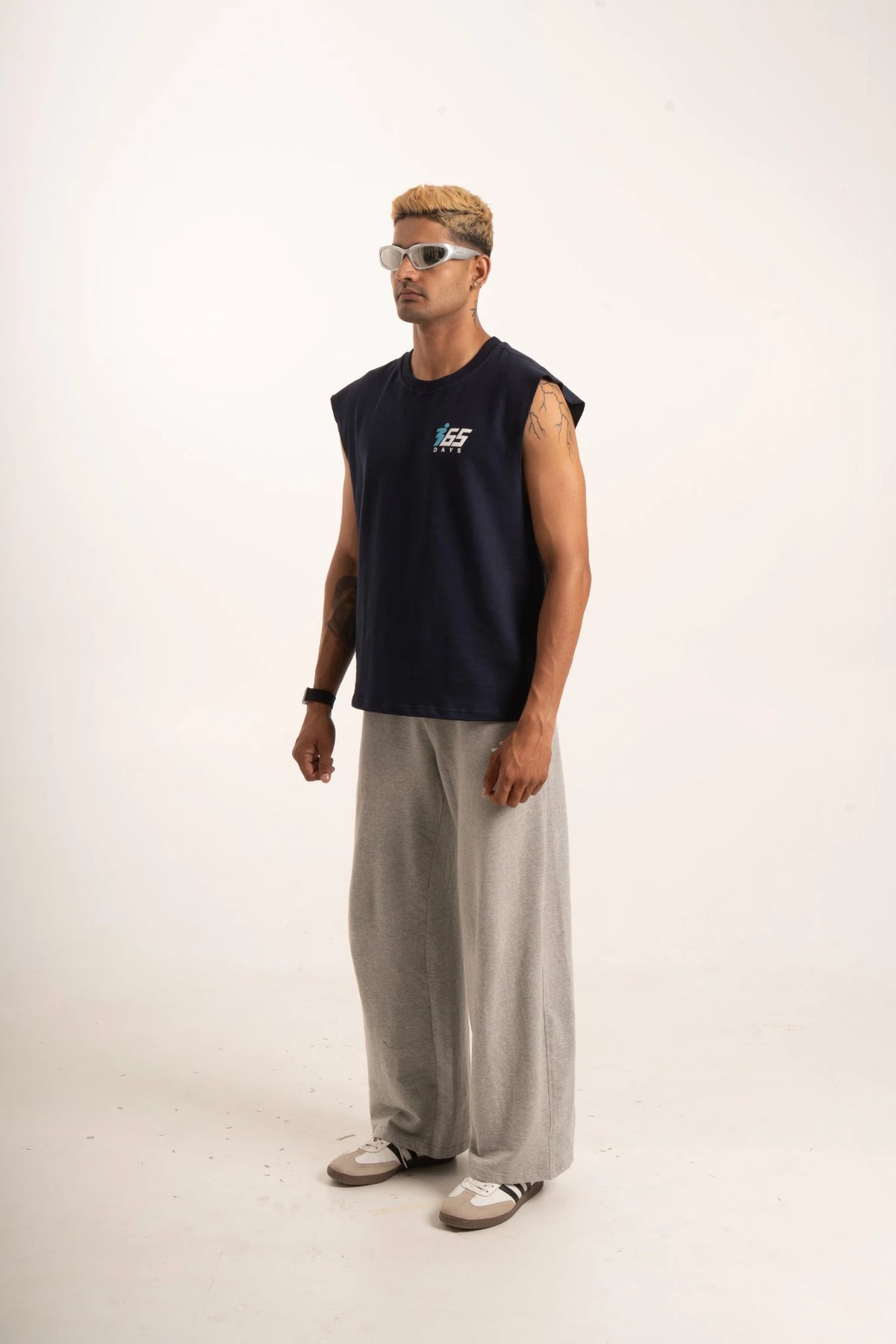 ODDS ARE WRONG | COTTON OVERSIZED TANK | NAVY BLUE