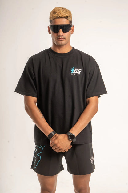 NO DAYS OFF | OVERSIZED COTTON T-SHIRT | BLACK
