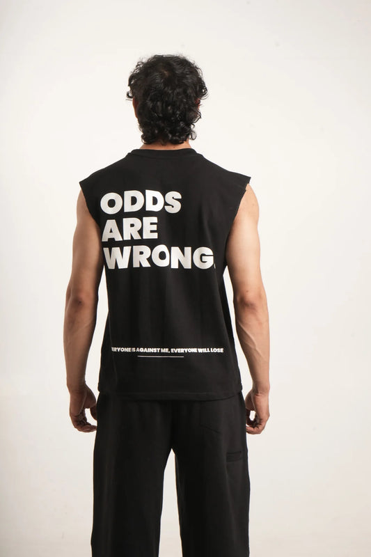 ODDS ARE WRONG | COTTON OVERSIZED TANK | BLACK