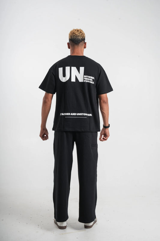 UN | OVERSIZED COTTON T-SHIRT | BLACK